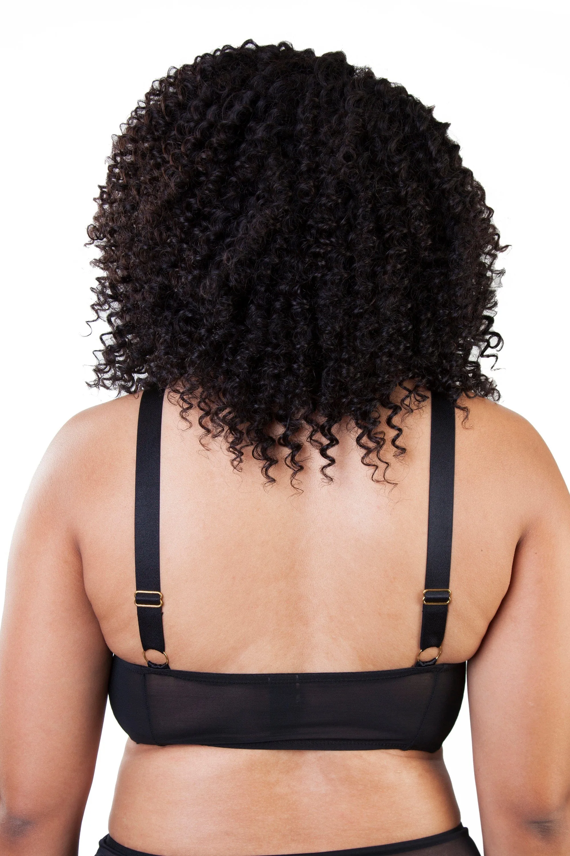 Rosa Black Embroidered Triangle Bra