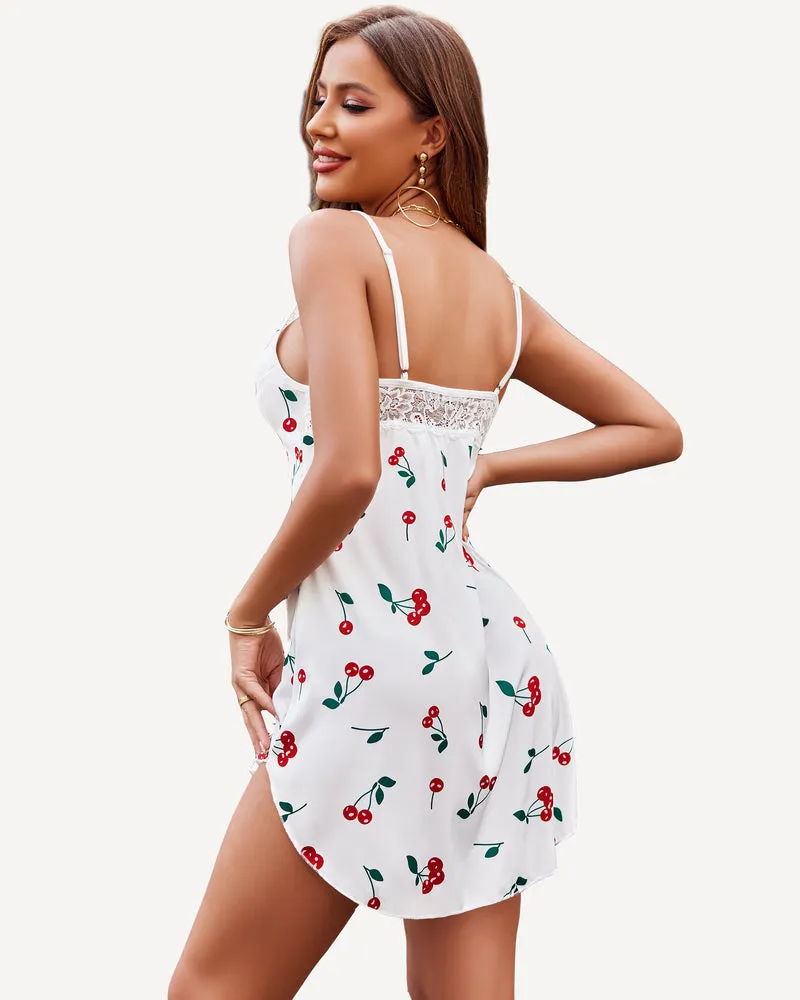Satin Lace Mini Full Slip Sleepdress