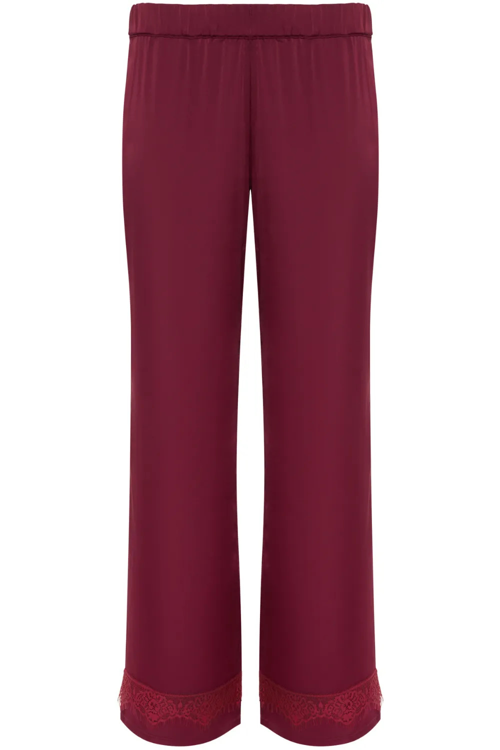 Satin Secrets Pants in Spinel Red