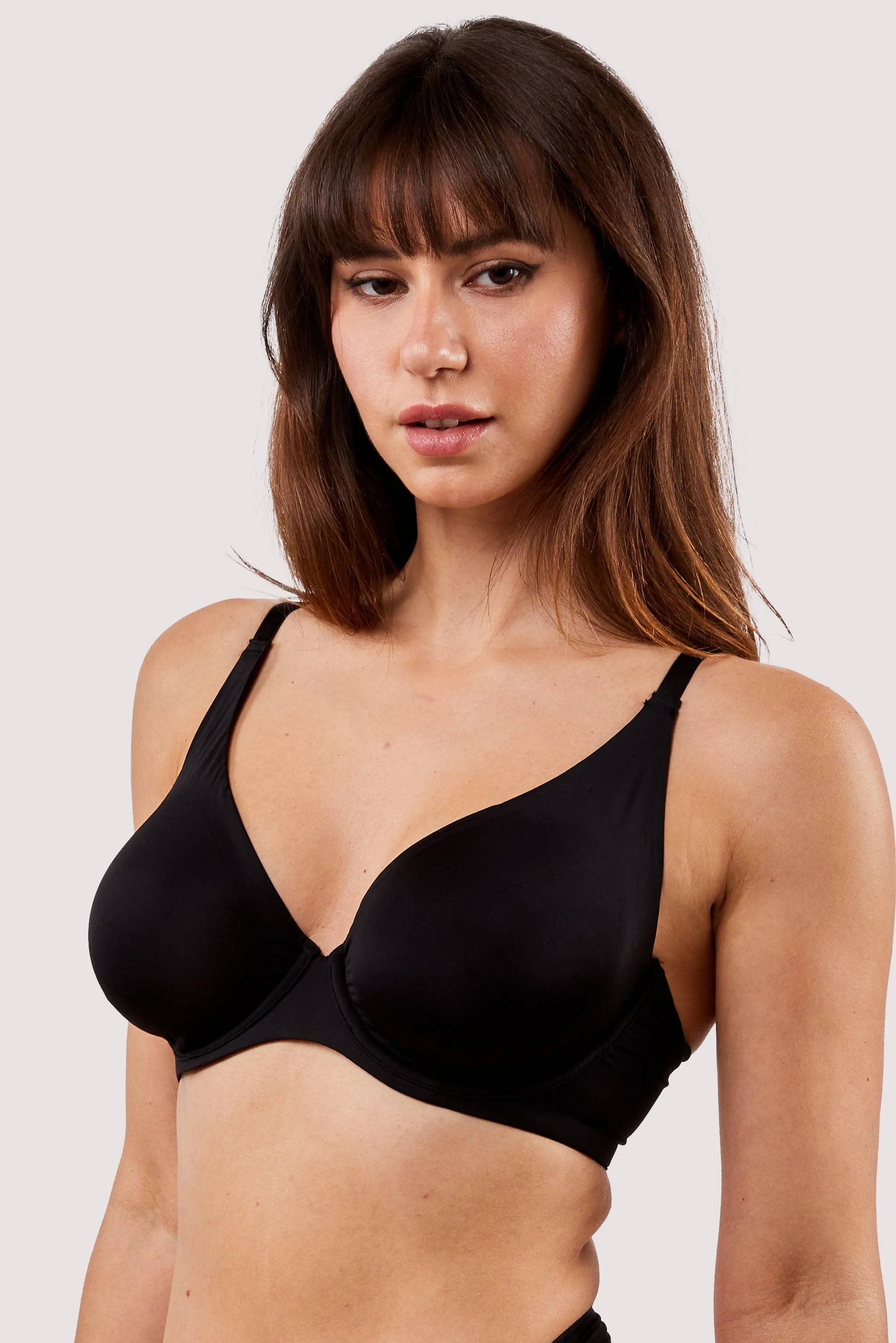 Second Skin Black Recycled Plunge Bra
