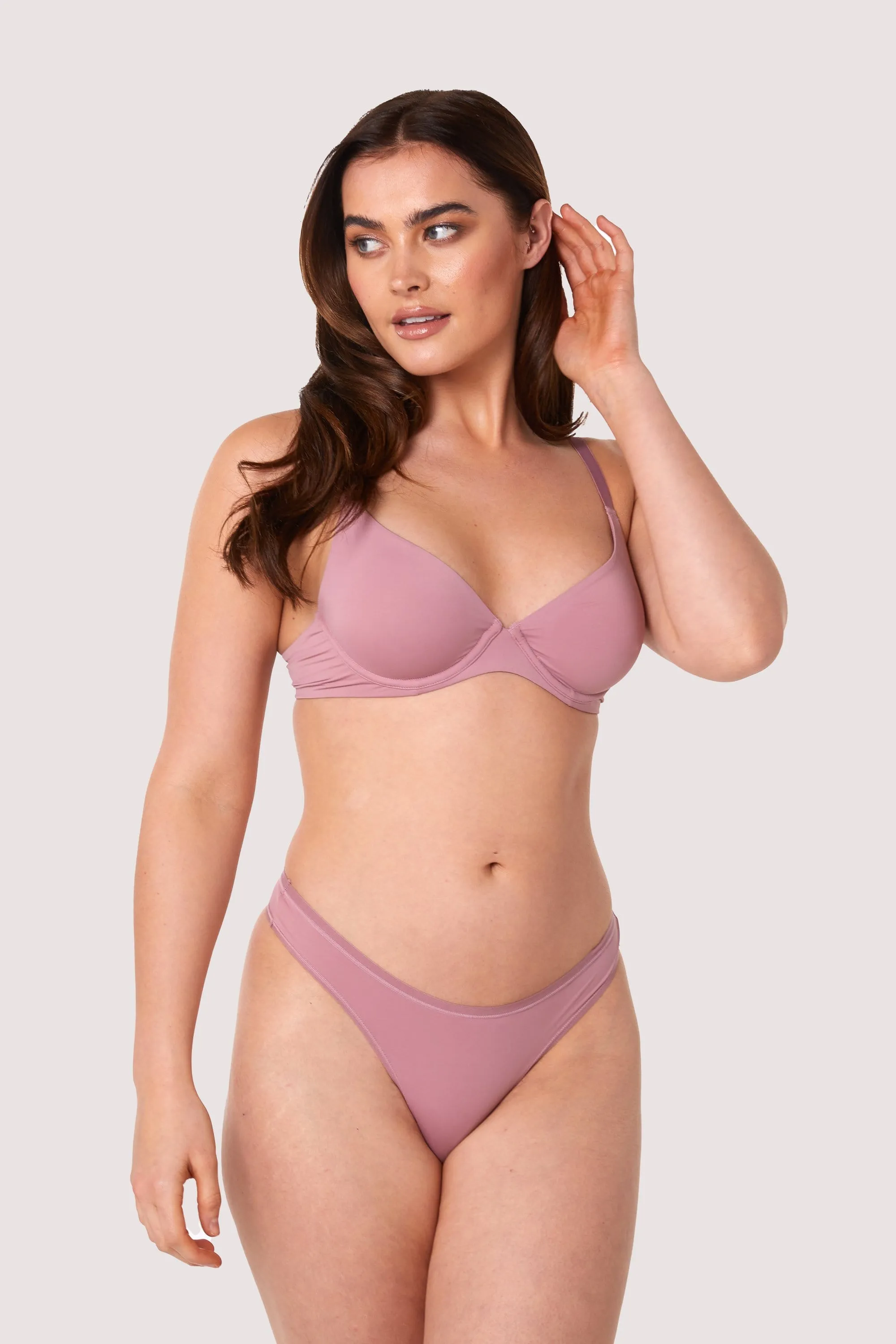 Second Skin Rose Recycled Plunge Bra