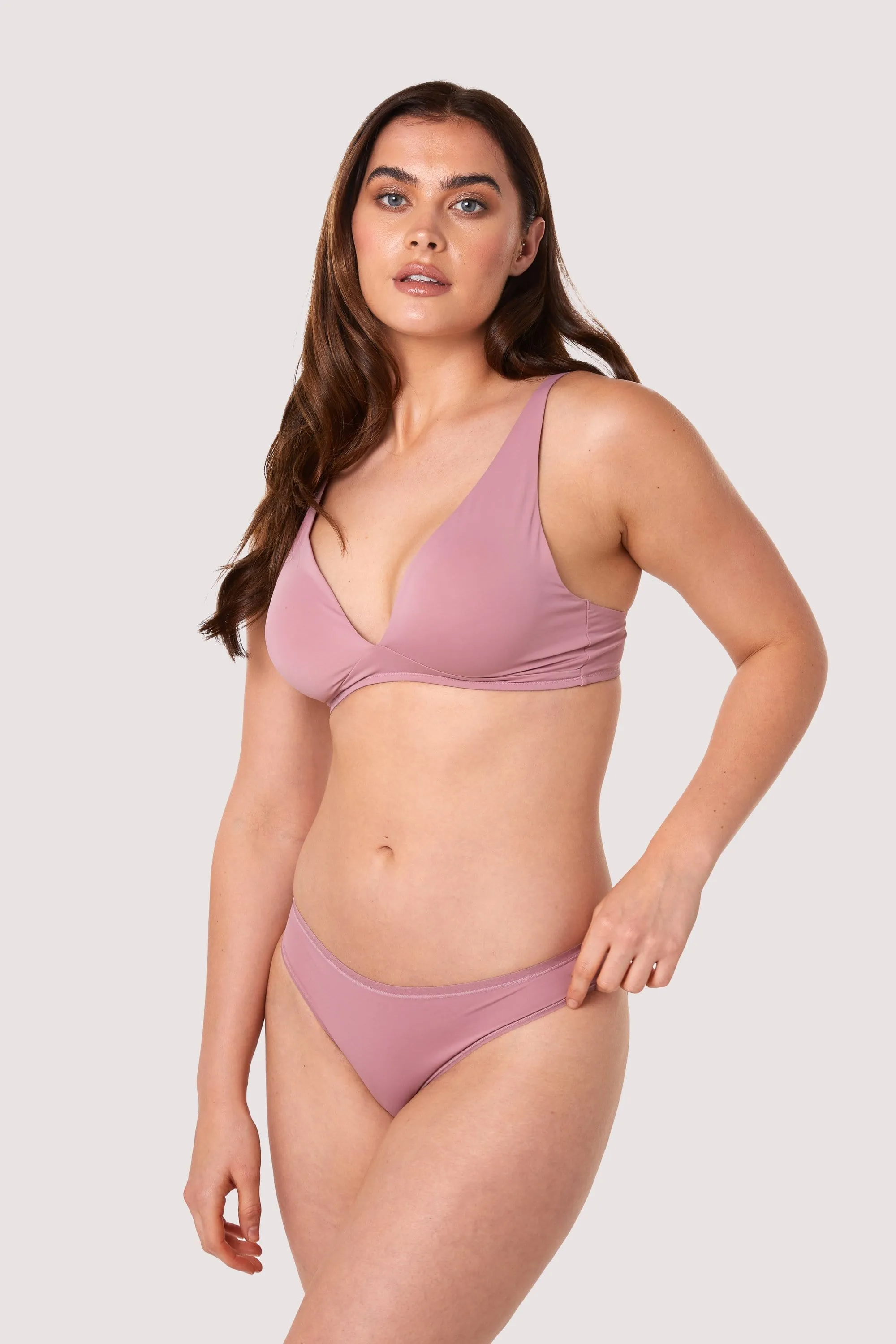 Second Skin Rose Recycled Triangle Bra