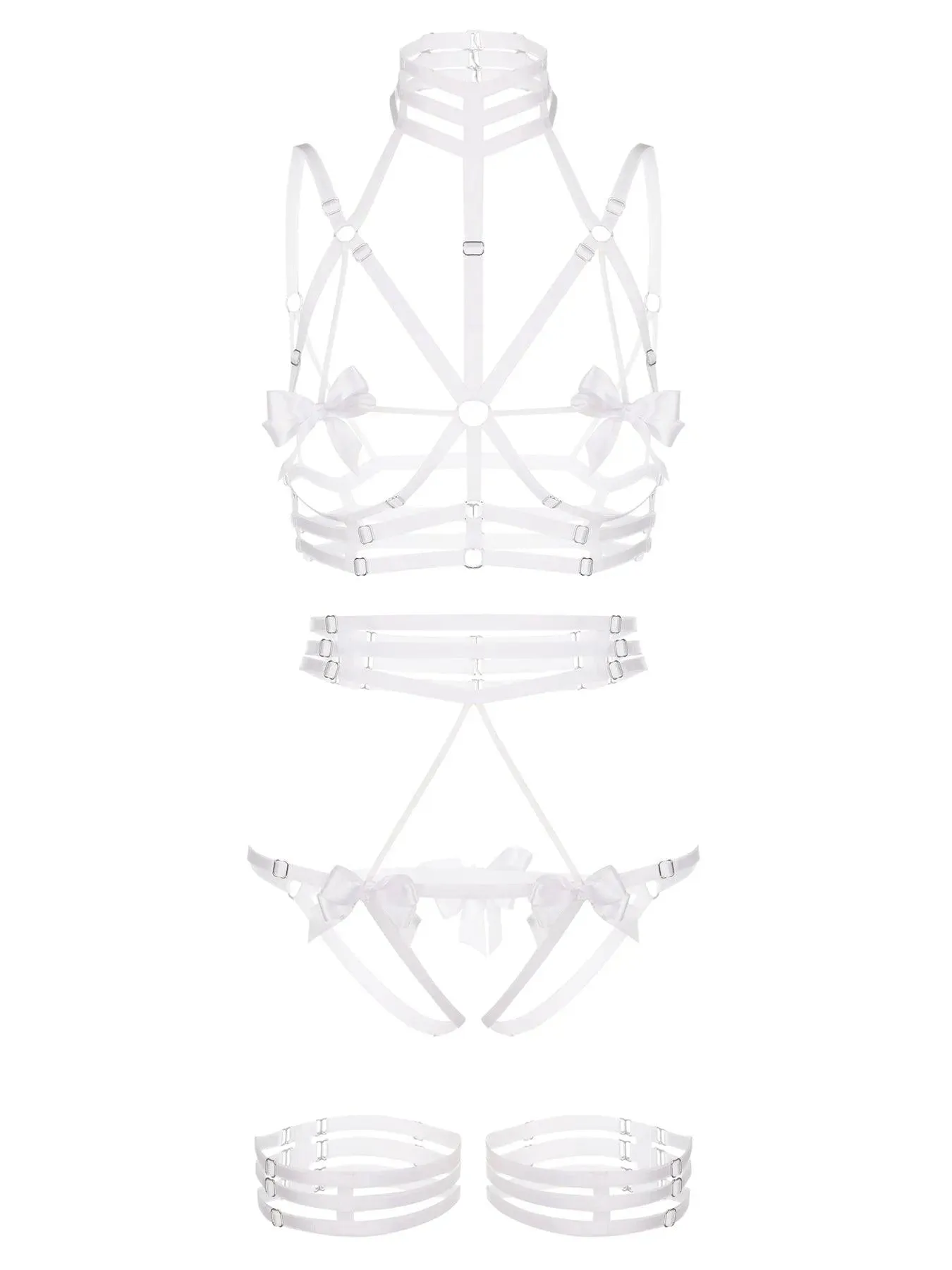 SET WITH HARNESSES AND GARTERS NIGHT OF SECRETS
