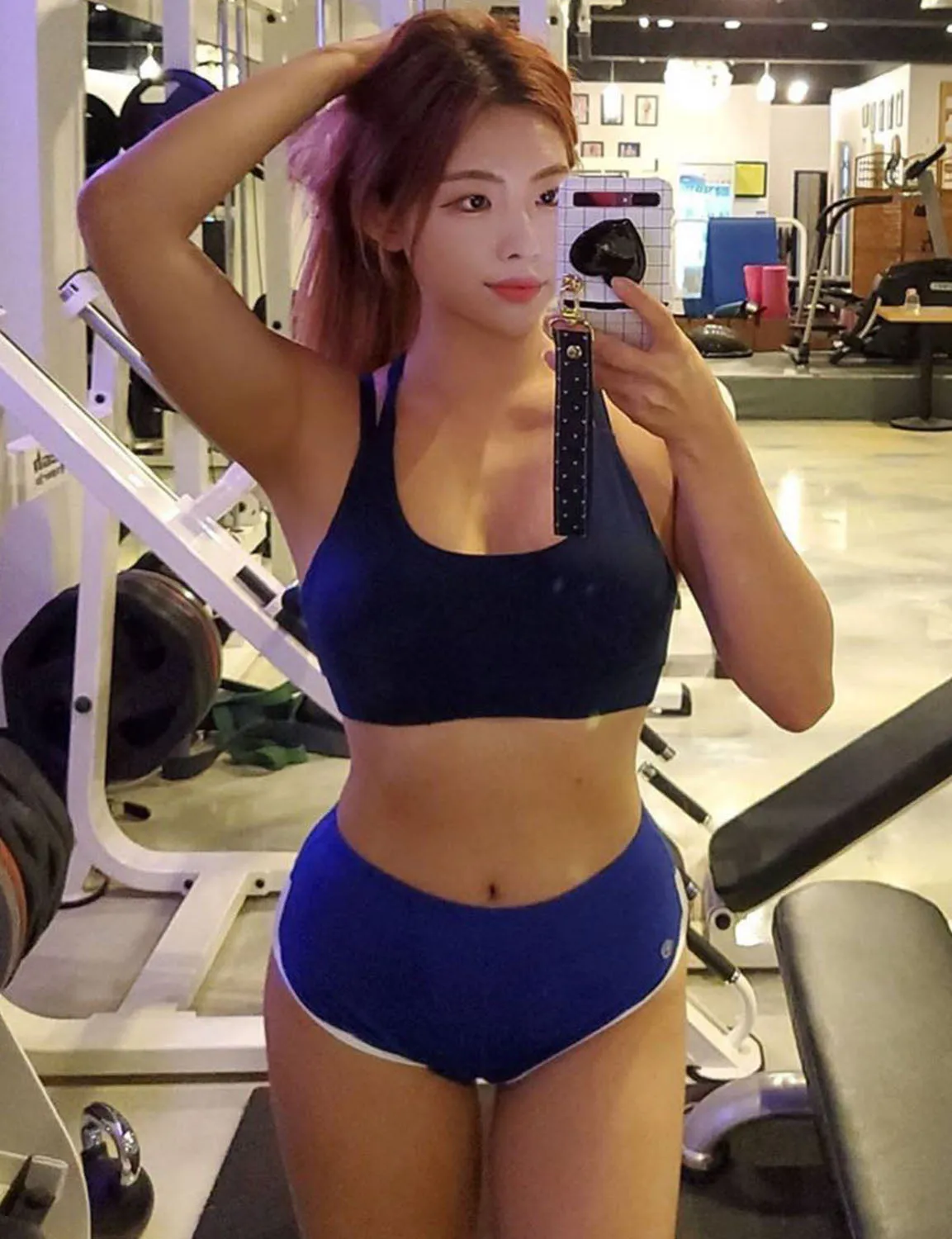 Sexy Booty Yoga Shorts navy ins_yoga