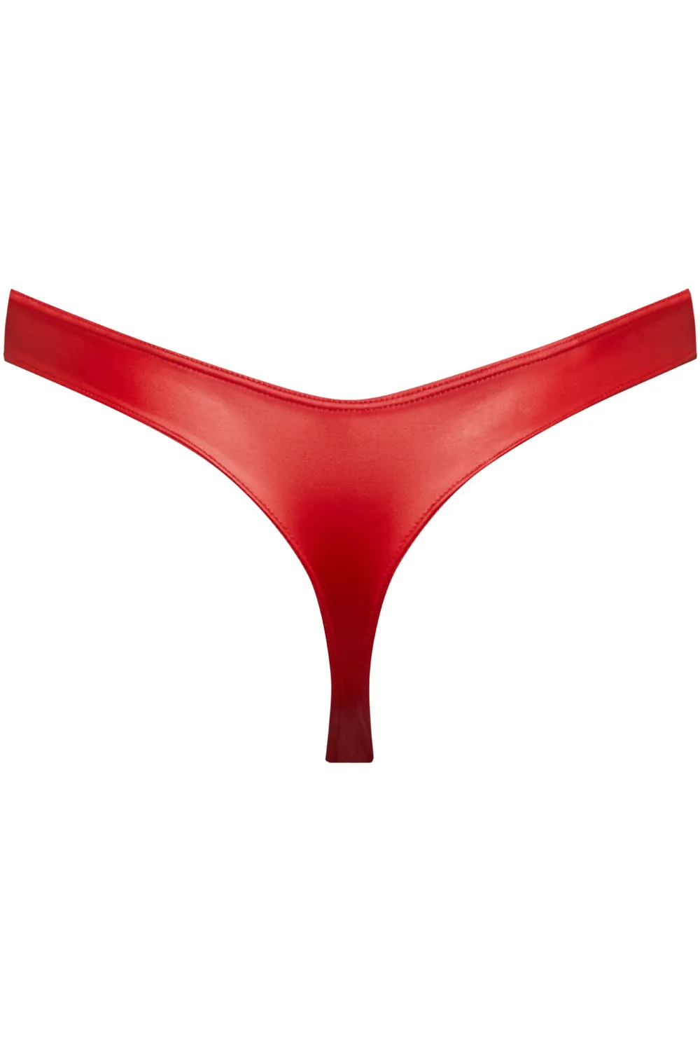 Splash Thong Bikini Bottom in Red