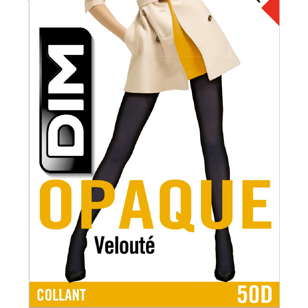 Style 50 velvety intense red opaque tights