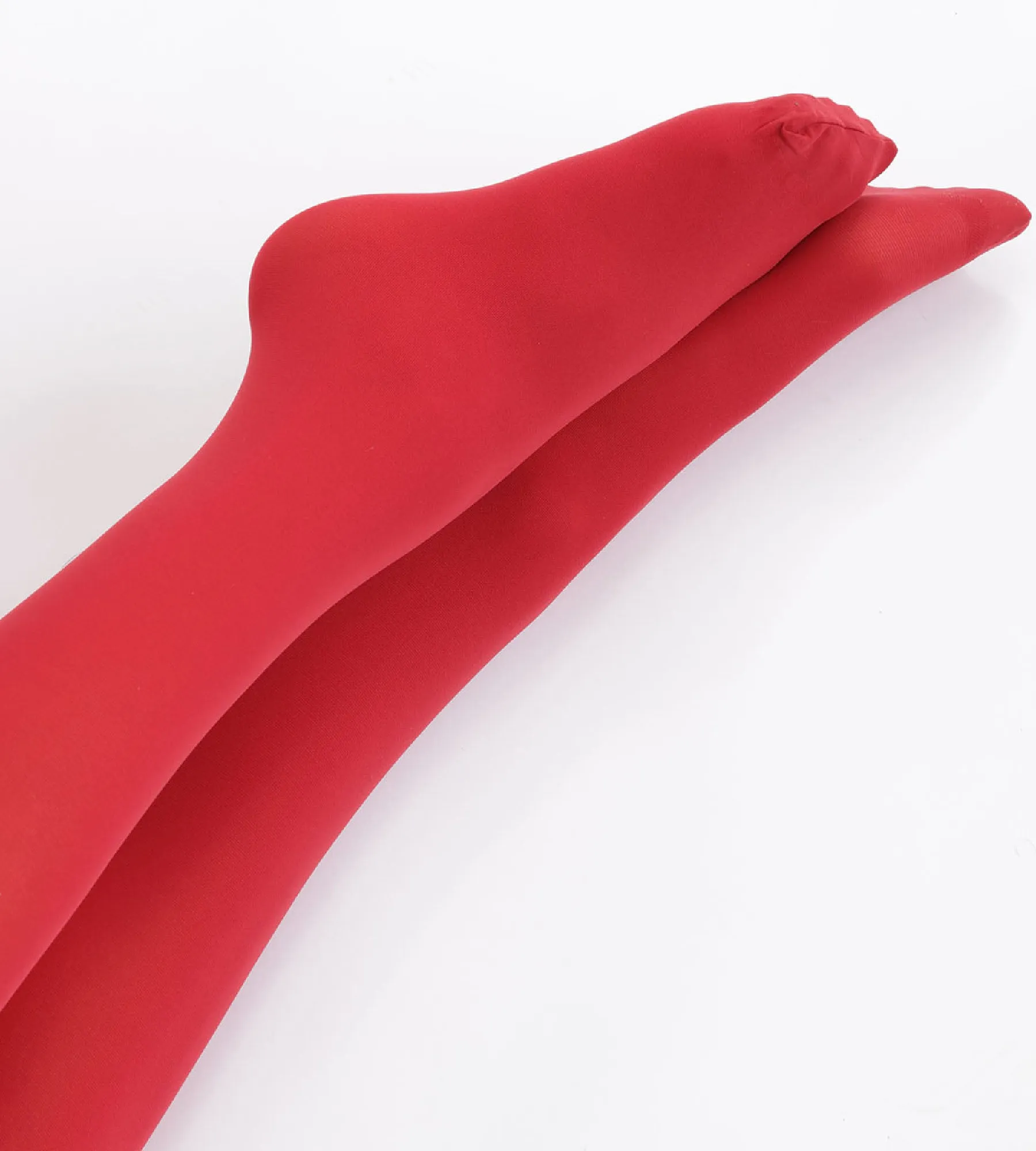 Style 50 velvety intense red opaque tights