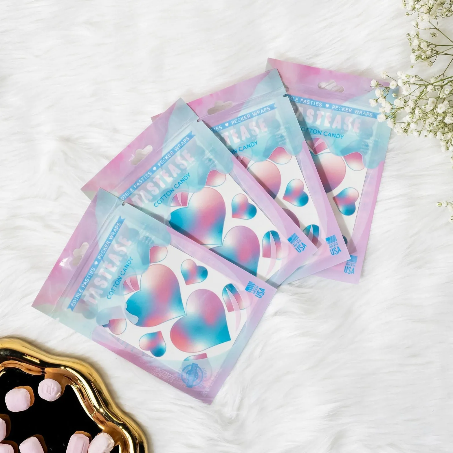 Tastease Edible Pasties - Cotton Candy