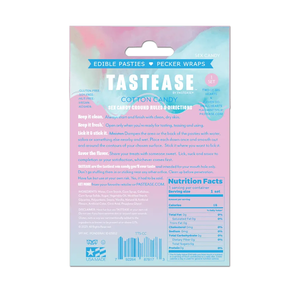 Tastease Edible Pasties - Cotton Candy