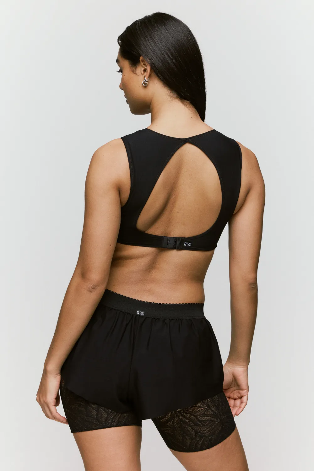 Tomorrowland x Sarda Greta Biker Shorts in Black