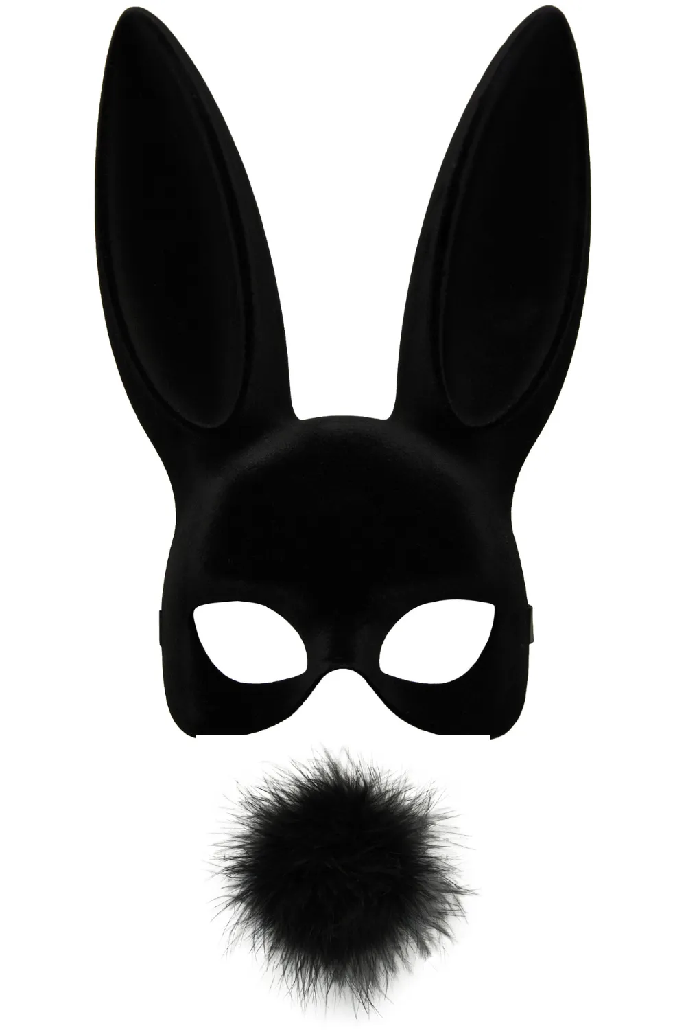 Velvet Bunny Mask with Tail