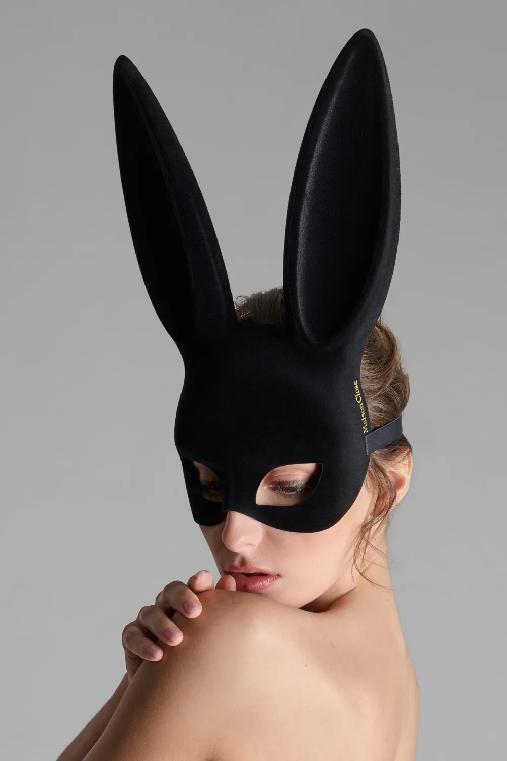 Velvet Bunny Mask with Tail