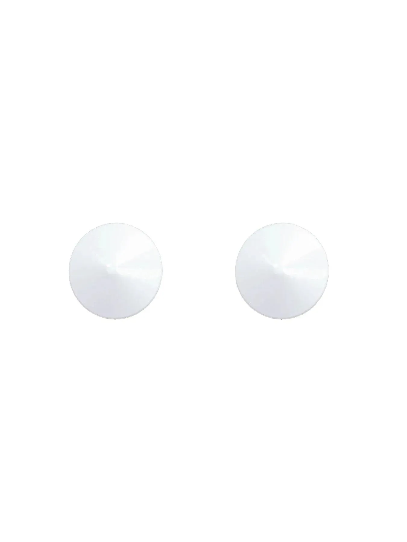 White round metal nipple pasties