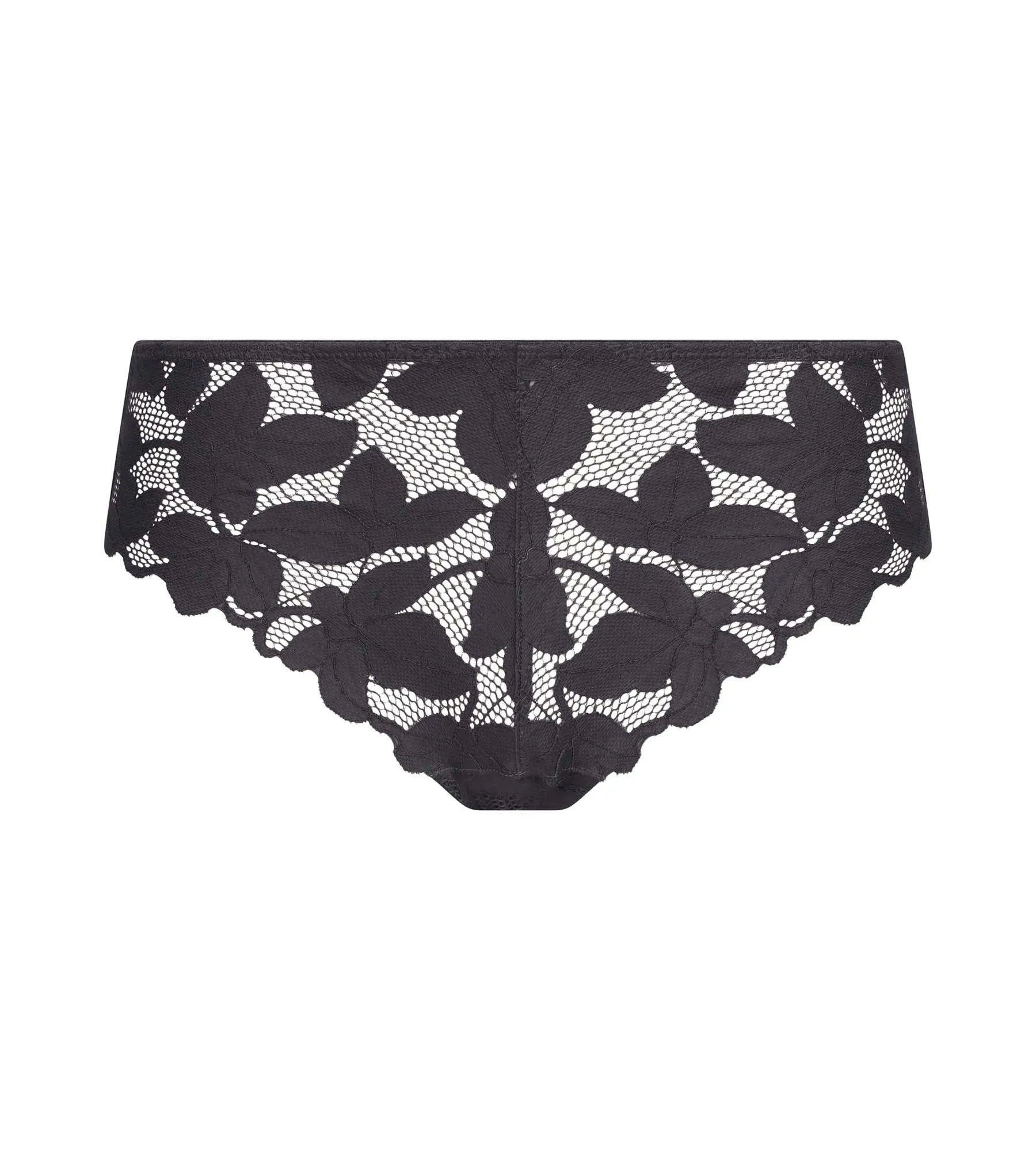 Women's lace briefs with large flowers Granite Grey Dim Lacy