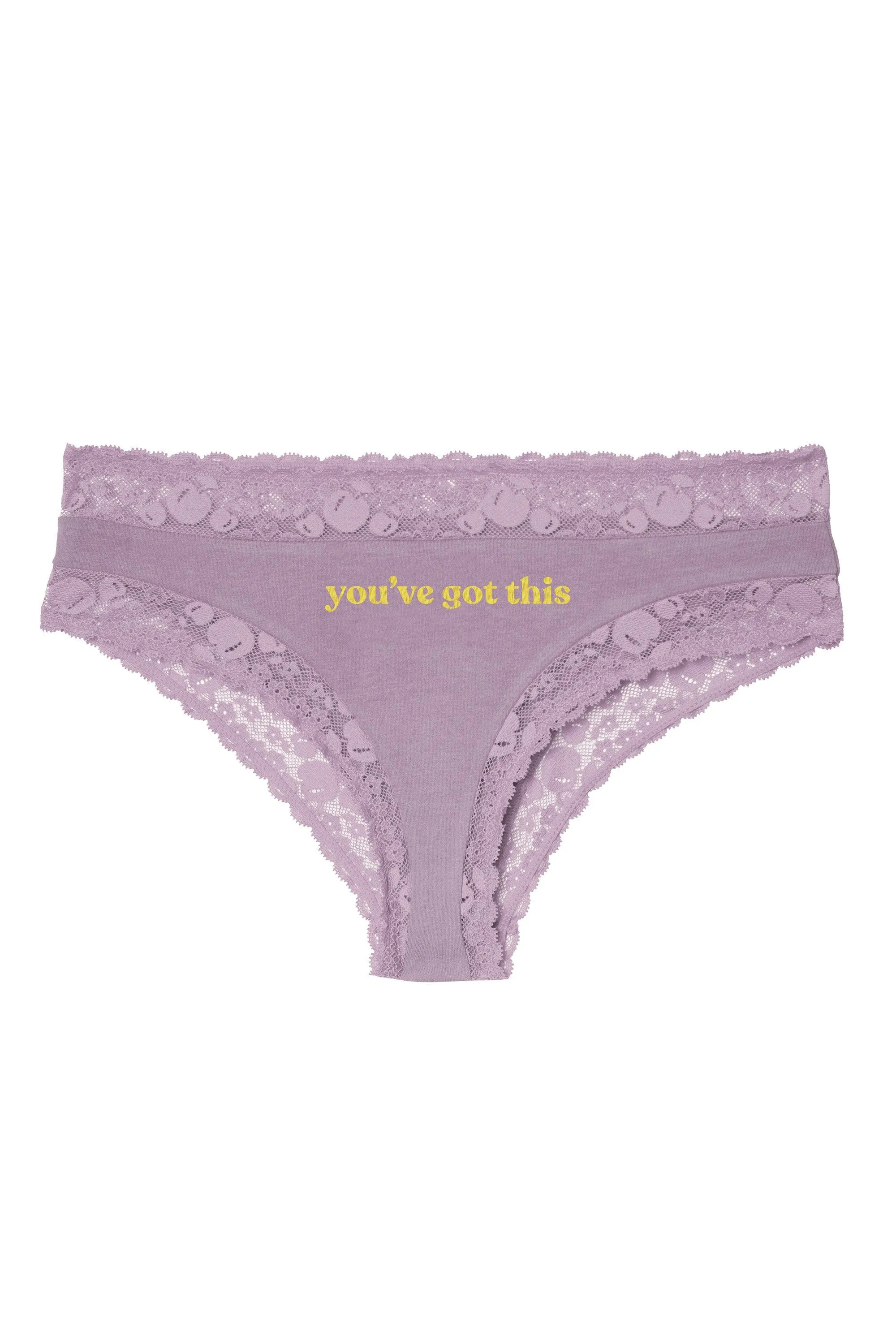 You've Got This Blue Embroidered Brief