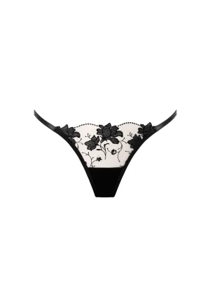Yvette Panty (Black/Sheer)