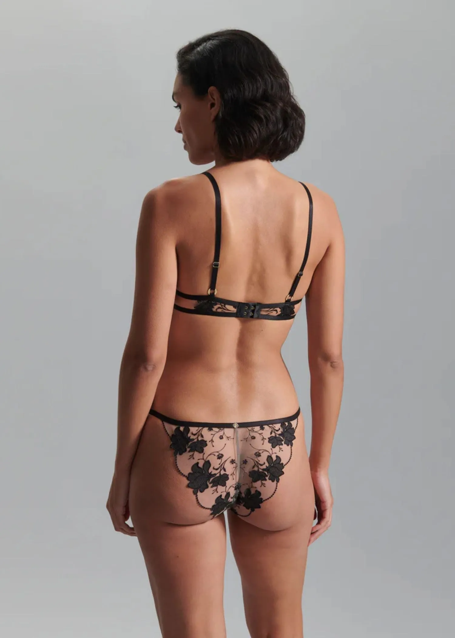 Yvette Panty (Black/Sheer)