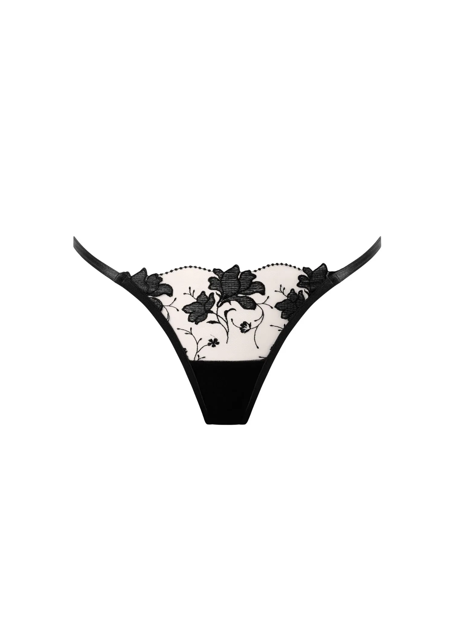 Yvette Panty (Black/Sheer)
